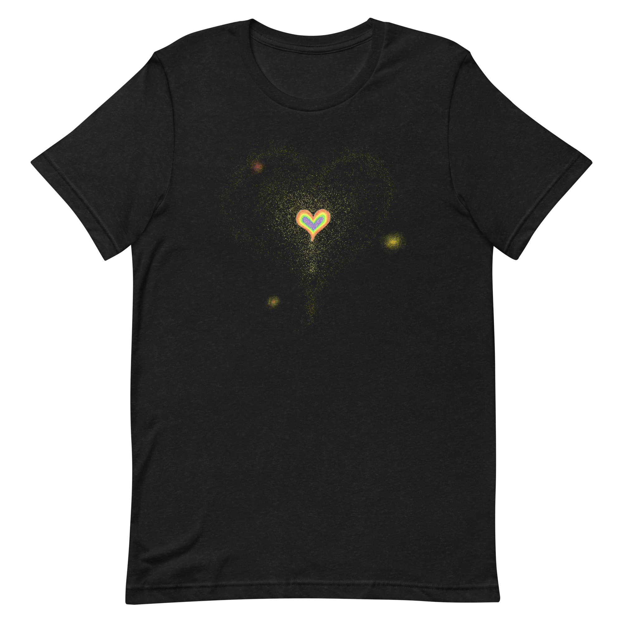 image of t-shirt with 'Brighter Than Sunshine' artwork